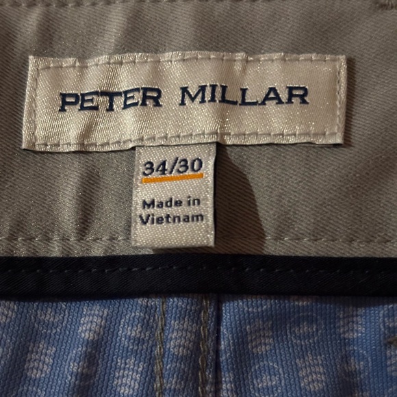 NWT PETER MILLAR CROWN SPORT eb66 Performance five Pocket Pants gale gray 34x30 - Picture 7 of 12